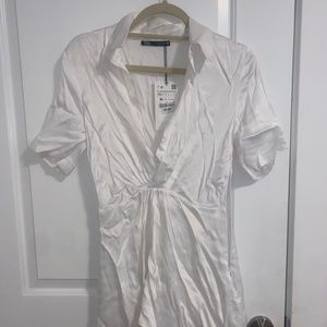 Zara White Mini Dress Size XS